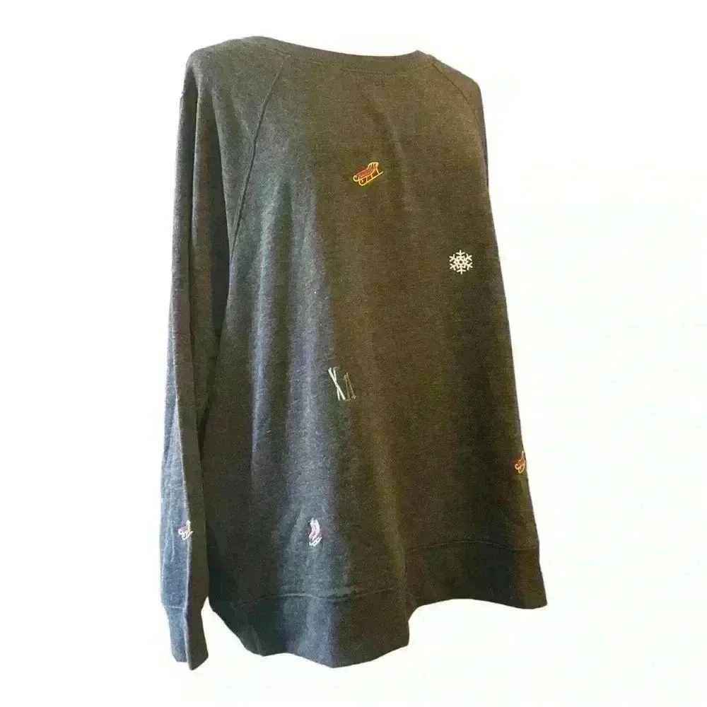 Lou & Grey Ski Lodge Cozy Cotton Terry Sweatshirt - Picture 3 of 5